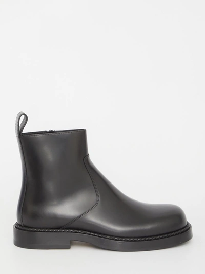 Bottega Veneta Strut Ankle Boots In Black