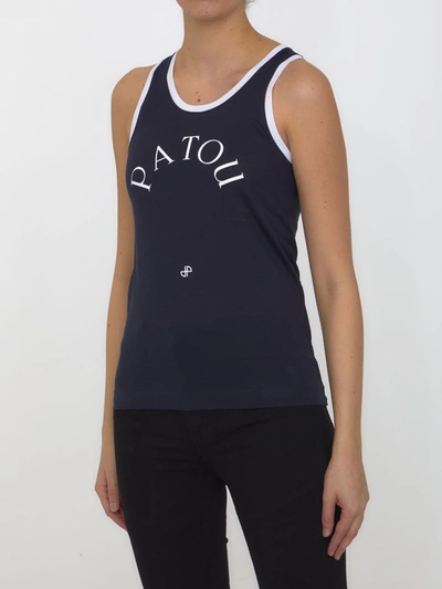 Patou Swimmer Logo Tank Top In Multi-colored