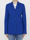 Off-white Tailored Blazer With Welt Pocket In Blue