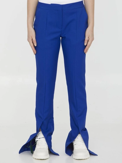 Off-white Tech Drill Tailoring Pants In Blue