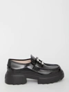 Roger Vivier Wallaviv Strass Buckle Loafers In Patent Leather In Black