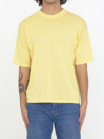 Roberto Collina Yellow Cotton T-shirt