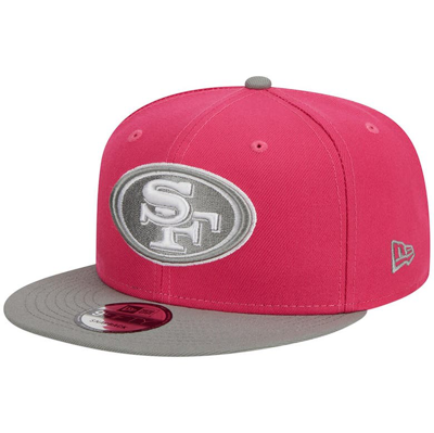 New Era Men's  Pink, Gray San Francisco 49ers 2-tone Color Pack 9fifty Snapback Hat In Pink,gray
