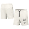 STAPLE NBA X STAPLE CREAM MIAMI HEAT HEAVYWEIGHT FLEECE SHORTS