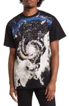 BILLIONAIRE BOYS CLUB GALAXY OVERSIZE GRAPHIC T-SHIRT