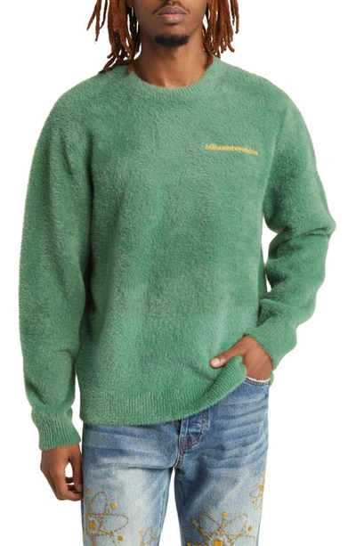 Billionaire Boys Club Embroidered Fuzzy Sweater In Comfrey