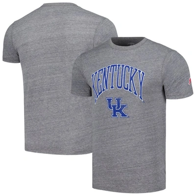 League Collegiate Wear Heather Grey Kentucky Wildcats Tall Arch Victory Falls Tri-blend T-shirt