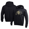 CHAMPION YOUTH CHAMPION BLACK COLORADO BUFFALOES POWERBLEND PRIMARY LOGO PULLOVER HOODIE