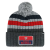 47 '47 GRAY WASHINGTON NATIONALS STACK CUFFED KNIT HAT WITH POM