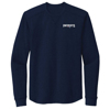 DUNBROOKE DUNBROOKE NAVY NEW ENGLAND PATRIOTS CAVALIER THERMAL LONG SLEEVE T-SHIRT