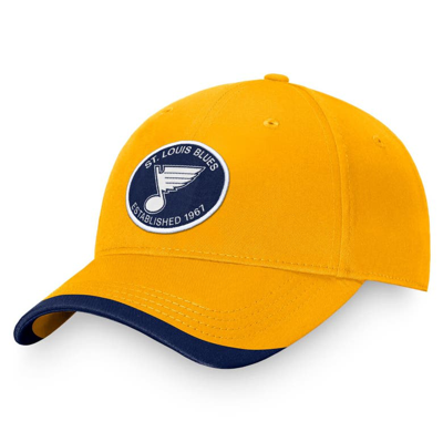 Fanatics Branded Gold St. Louis Blues Fundamental Adjustable Hat