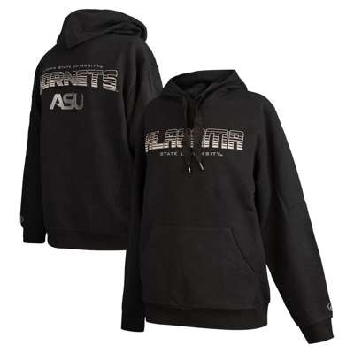 Fisll Black Alabama State Hornets Puff Print Sliced Pullover Hoodie