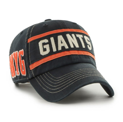 47 ' Black San Francisco Giants Hard Count Clean Up Adjustable Hat In Blue