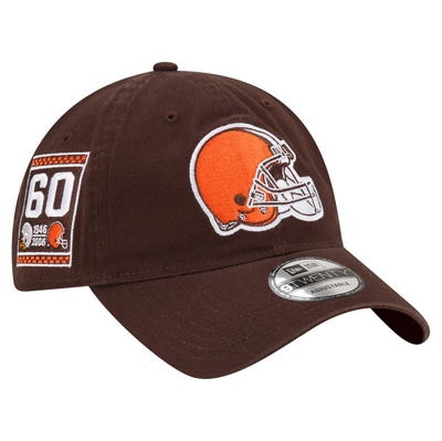 New Era Brown Cleveland Browns Distinct 9twenty Adjustable Hat