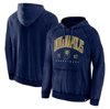 FANATICS FANATICS BRANDED HEATHER NAVY INDIANA PACERS FOUL TROUBLE SNOW WASH RAGLAN PULLOVER HOODIE