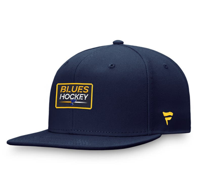 Fanatics Branded  Navy St. Louis Blues Authentic Pro Prime Snapback Hat