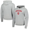 LEAGUE COLLEGIATE WEAR LEAGUE COLLEGIATE WEAR  HEATHER GRAY INDIANA HOOSIERS TALL ARCH ESSENTIAL PULLOVER HOODIE