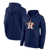 Fanatics Branded Navy Houston Astros Logo Pullover Hoodie In Navy