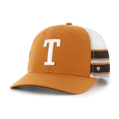 47 ' Texas Orange Texas Longhorns Straight Eight Adjustable Trucker Hat In Burnt Orange