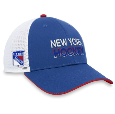 Fanatics Branded Blue New York Rangers Authentic Pro Rink Trucker Adjustable Hat