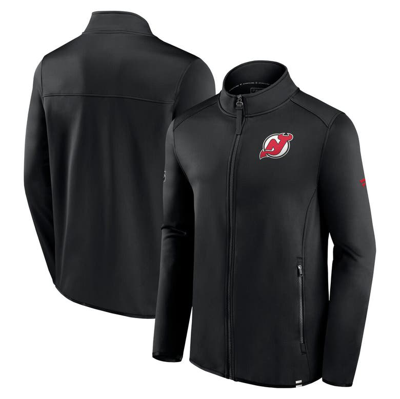 Fanatics Branded  Black New Jersey Devils Authentic Pro Full-zip Jacket