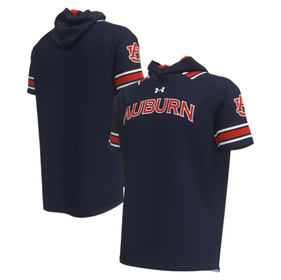 Under Armour Navy Auburn Tigers Shooter Raglan Hoodie T-shirt