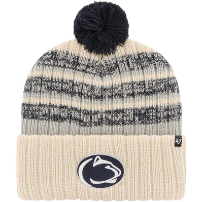 47 ' Khaki Penn State Nittany Lions Tavern Cuffed Knit Hat With Pom