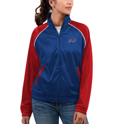 G-iii 4her By Carl Banks Royal Buffalo Bills Showup Fashion Dolman Full-zip Track Jacket