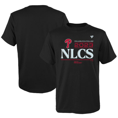 Fanatics Kids' Youth  Branded  Black Philadelphia Phillies 2023 Division Series Winner Locker Room T-shirt