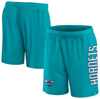 Fanatics Branded Teal Charlotte Hornets Post Up Mesh Shorts In Teal