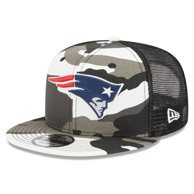 New Era Urban Camo New England Patriots 9fifty Trucker Snapback Hat In Multi