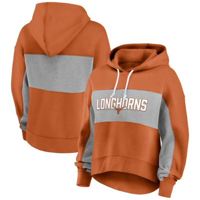 Fanatics Branded Texas Orange Texas Longhorns Filled Stat Sheet Pullover Hoodie