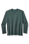 Tommy Bahama Coastal Crest Long Sleeve Performance T-shirt In Deep Sea Teal