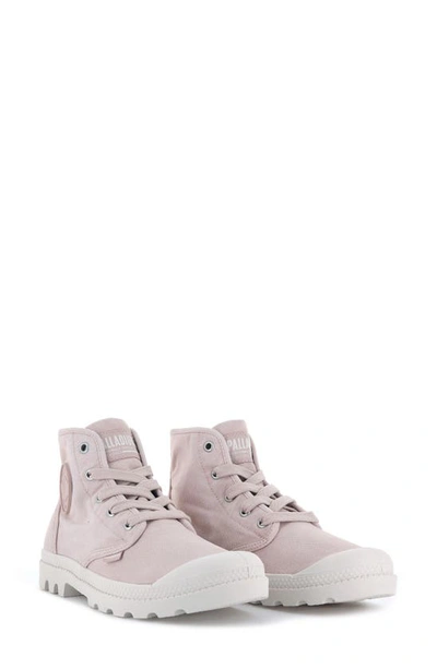 Palladium Pampa Hi Bootie In Rose Smoke/ Rose