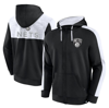 FANATICS FANATICS BRANDED BLACK BROOKLYN NETS RAINBOW SHOT FULL-ZIP HOODIE