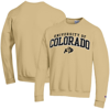 CHAMPION CHAMPION  GOLD COLORADO BUFFALOES PROPERTY OF POWERBLEND PULLOVER SWEATSHIRT