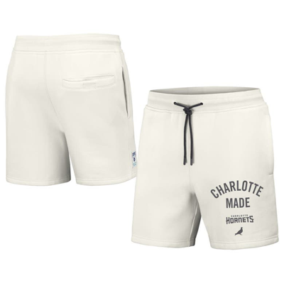 Staple Nba X  Cream Charlotte Hornets Heavyweight Fleece Shorts