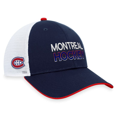 Fanatics Branded  Navy Montreal Canadiens Authentic Pro Rink Trucker Adjustable Hat