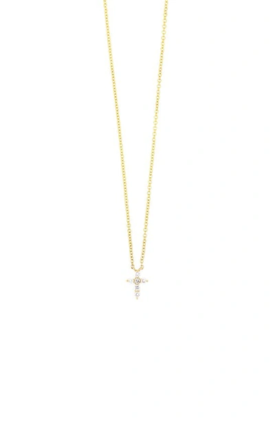 Bony Levy Icons Diamond Cross Pendant Necklace In 18k White Gold