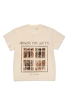 Honor The Gift Logo Window Cotton Graphic T-shirt In Bone