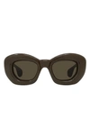 LOEWE INFLATED 47MM BUTTERFLY SUNGLASSES