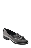 Bandolino Women's Linzer Almond Toe Tassel Slip On Loafers In Pewter