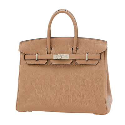 Hermes Hermès Birkin 25 Brown Leather Handbag ()
