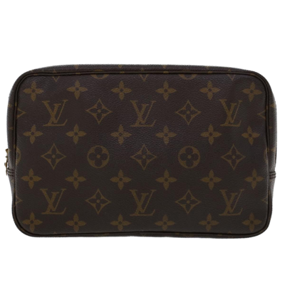 Pre-owned Louis Vuitton Truth Toilette 23 Canvas Clutch Bag () In Brown