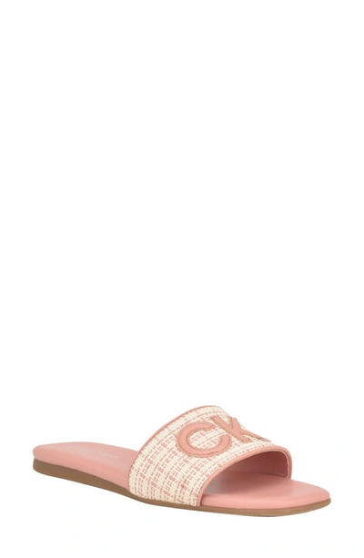 Calvin Klein Yides Slide Sandal In Light Pink02