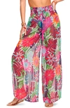 RAMY BROOK LANCASTER FLORAL WIDE LEG trousers