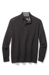 Tommy Bahama Sandbar Textured Henley Sweater In Coal