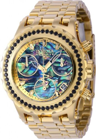 Pre-owned Invicta Subaqua Gold Blue Abalone Dial Gold Tone Women's Watch 39488