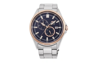 Pre-owned Orient Mechanical Automatic Blue Dial Men's Stainless Steel Watch Ra-ak0601l