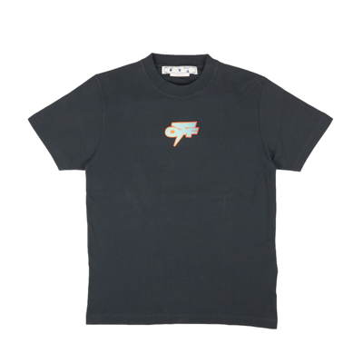 Pre-owned Off-white C/o Virgil Abloh Blue Degrade Thunder T-shirt Size Xxxl $490